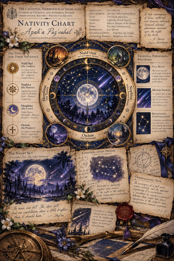 Celestial Harmonium Nativity Chart - Click to Enlarge