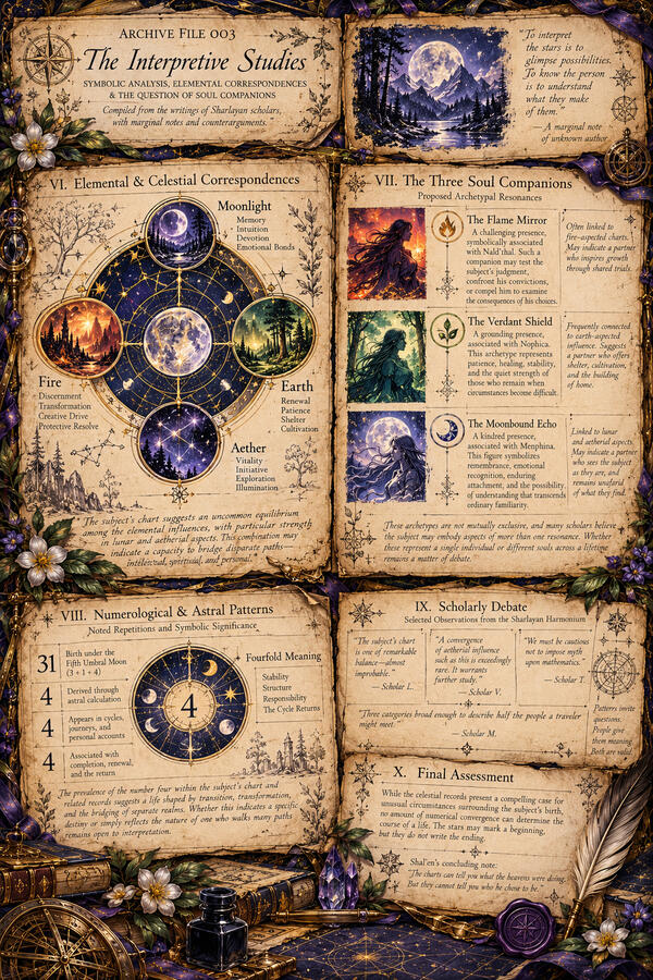 Scholarly Archive of Celestial Correspondences - Click to Enlarge